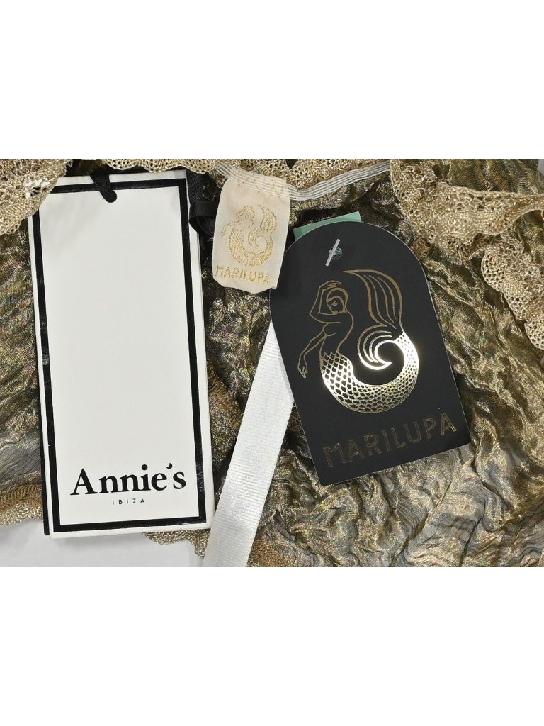 Annie's Ibiza Sylph Mini Dress In Gold — image 3 of 6
